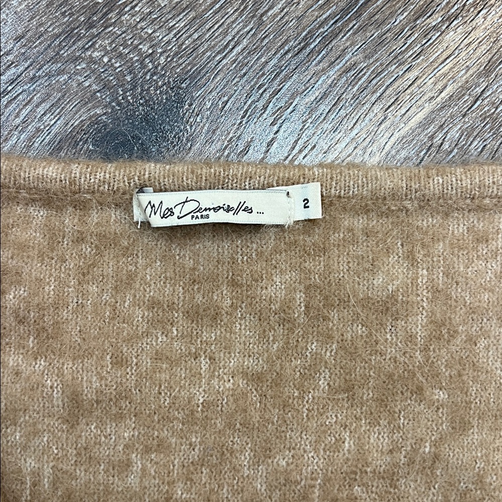 MES DEMOISELLES Paris Asymmetrical Meridien Alpaca & Wool Blend Sweater ๐ฆ 4-6 US - Picture 11 of 15